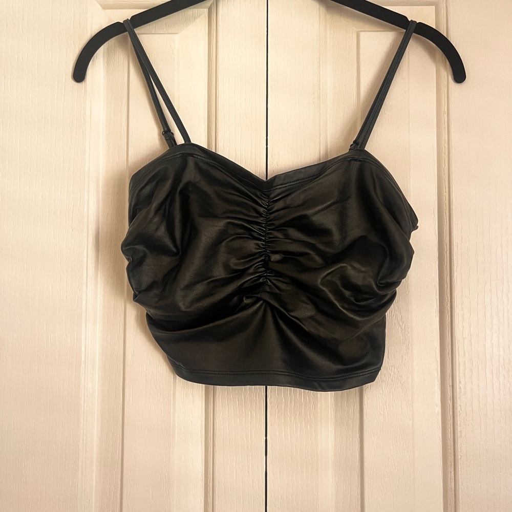 SHEIN Black Ruched Women's Top
